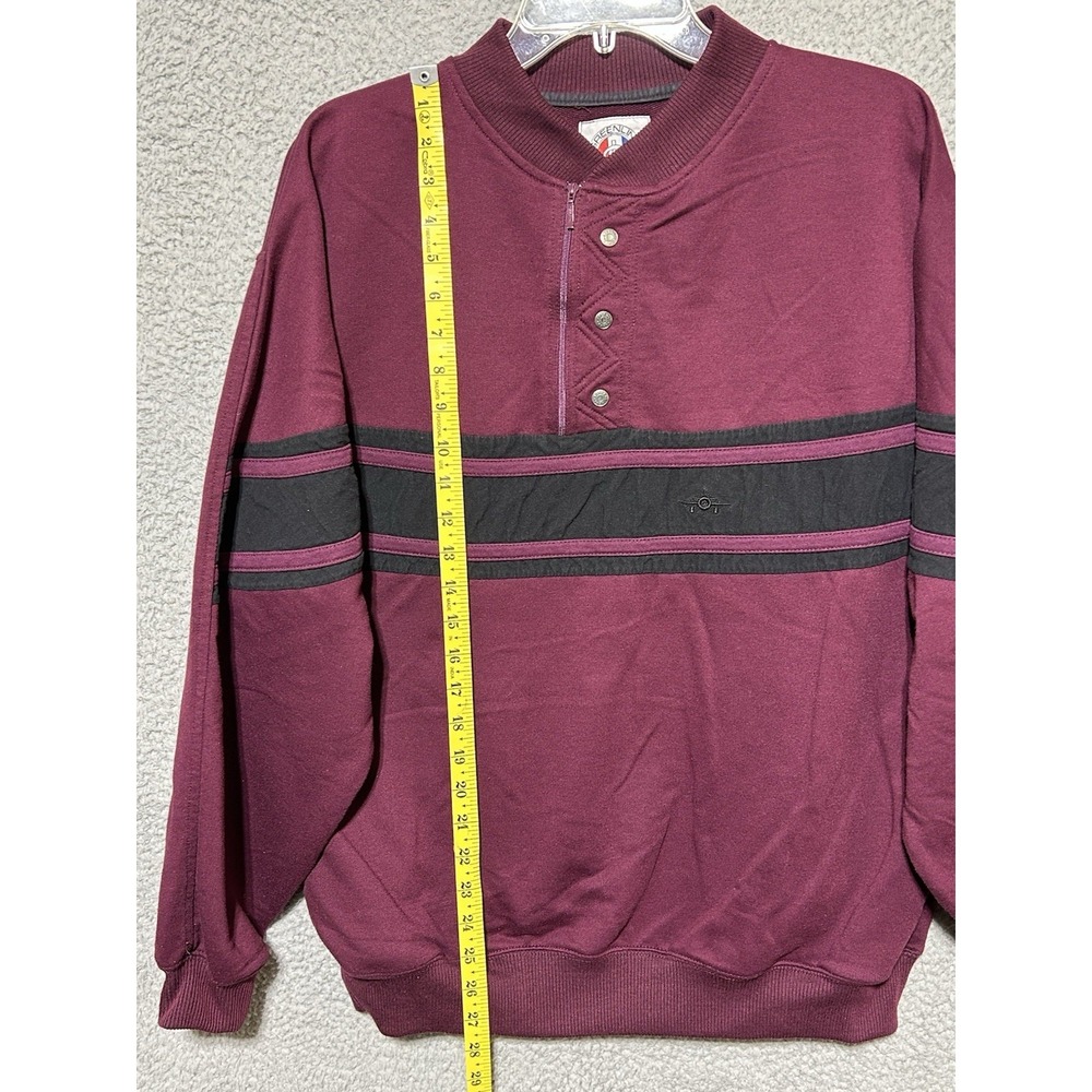 Vintage 90s Greenline International Pullover Shirt Mens L Purple Black Blokecore - Picture 5 of 11